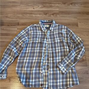 The Normal Brand Blue and White Plaid Casual Shirt